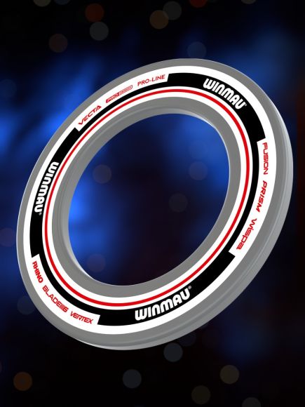 ADVANCED WHITE/RED DARTBOARD SURROUND