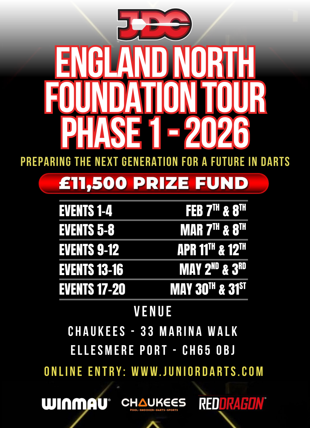 FOUNDATION TOUR PHASE 1 - NORTH EVENTS 5-8