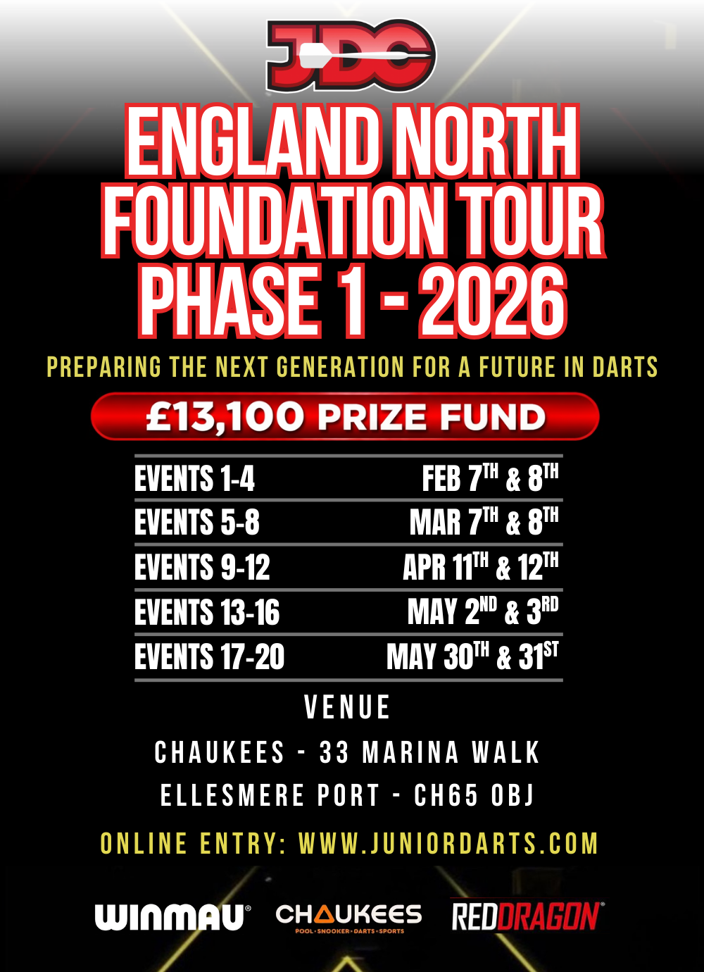 FOUNDATION TOUR PHASE 1 - NORTH EVENTS 9-12