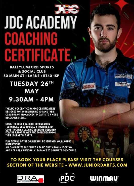 JDC ACADEMY COACHING COURSE - LARNE